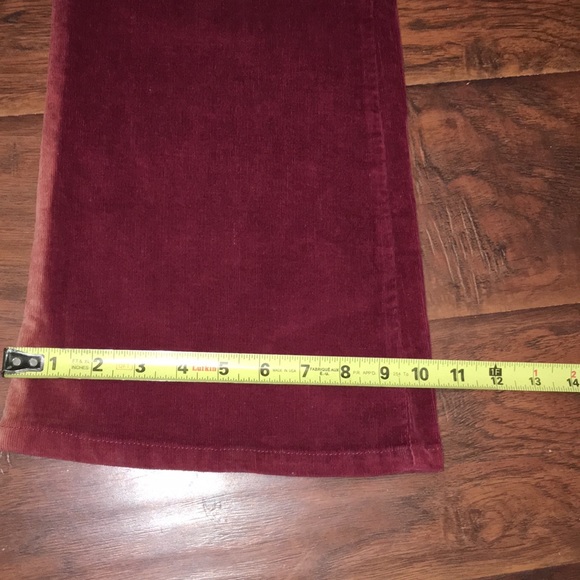 Boutique Burgundy Corduroy Flare Jeans - Picture 8 of 11